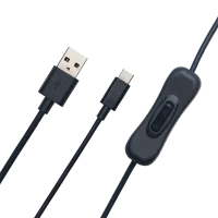 Cable de alimentación y datos USB-A a USB-C con interruptor ON/OFF - Imagen 2